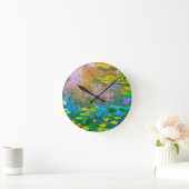 Horloge Ronde nénuphars-013 (Maison)