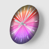 Horloge Ronde Néon Blue Purple Pink Red Yellow COOL (Angle)