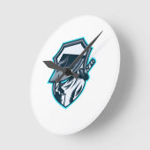 Horloge Ronde Neon Ronin: Shadow Blade Crest (Angle)