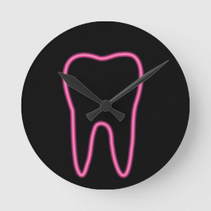 Horloge Ronde Neon tooth