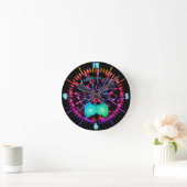 Horloge Ronde NEON Wall Clock Girl (Maison)