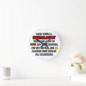 Horloge Ronde Neurologue. OMG WTF (Maison)