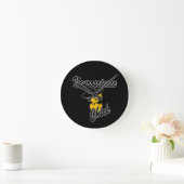 Horloge Ronde Neuroscience Chic #4 (Maison)