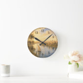 Horloge Ronde Nile River Wall Clock — Landscape Design (Maison)