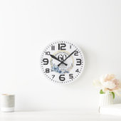 Horloge Ronde N'importe quel mariage (60) Élégant Anniversaire d (Maison)