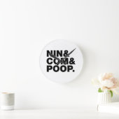 HORLOGE RONDE NIN & COM & POOP. (Maison)