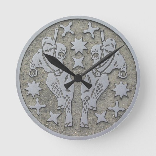 Horloge Ronde Ninja Manhole (Recto)