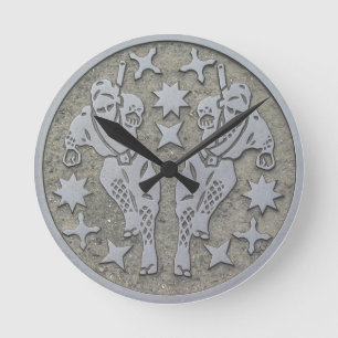 Horloge Ronde Ninja Manhole