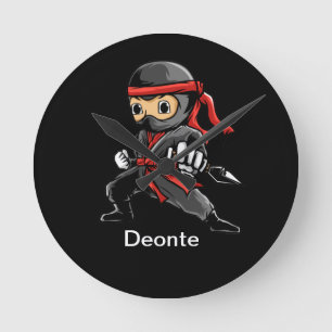 Horloge Ronde Ninja personnalisé