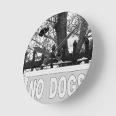 Horloge Ronde No Dogs (Angle)