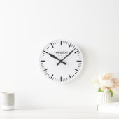 Horloge Ronde No number wall clock with custom name (Maison)