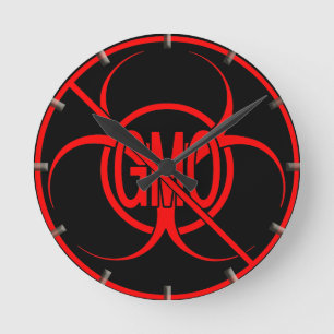 Horloge Ronde No OCM Clock Bio-Hazard Warning No OCM Decor de po