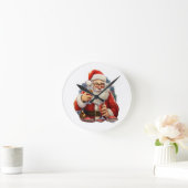 Horloge Ronde Noël (Maison)