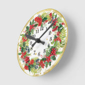 Horloge Ronde Noël (Angle)