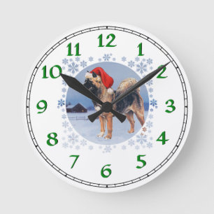 Horloge Ronde Noël Akita