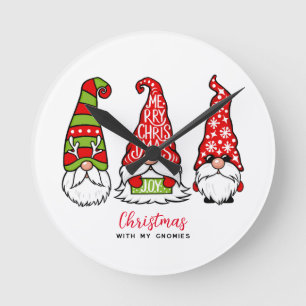 Horloge Ronde Noël Avec Mes Gnomes