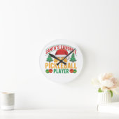 Horloge Ronde Noël de Pickball (Maison)