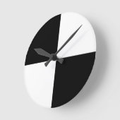 Horloge Ronde Noir et blanc (Angle)