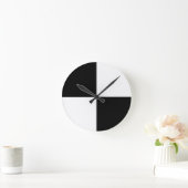 Horloge Ronde Noir et blanc (Maison)