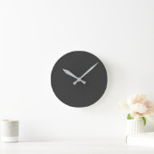 Horloge ronde noire Jet (Maison)