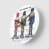 Horloge Ronde Noisette de Noël (Angle)