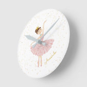 Horloge Ronde nom ballerina personround clock (Angle)