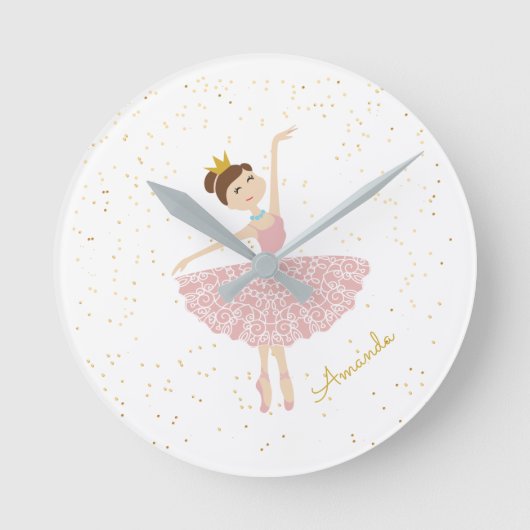 Horloge Ronde nom ballerina personround clock (Recto)