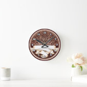 Horloge Ronde Nom de famille de l'arbre (Maison)