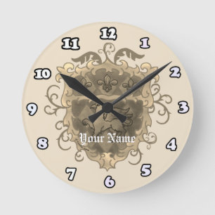 Horloge Ronde Nom de famille Griffon