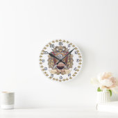 Horloge Ronde Nom de famille Knight Shield (Maison)