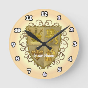 Horloge Ronde Nom de famille Lion
