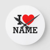 Horloge Ronde Nom du coeur (Recto)