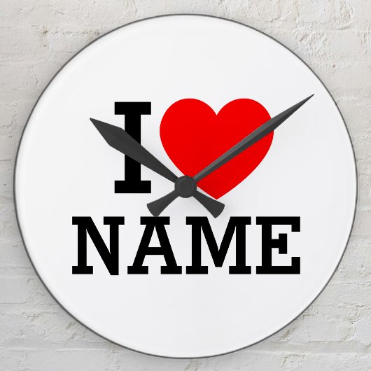 Horloge Ronde Nom du coeur