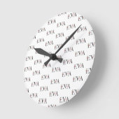 Horloge Ronde Nom, Eva (Angle)