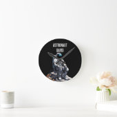 Horloge Ronde Nom personnalisé Astronaut - 'I Need More Space' F (Maison)