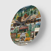 Horloge Ronde "Northern Exposure" ~ Roslyn, Washington (Angle)