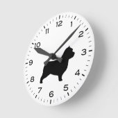 Horloge Ronde Norwich Terrier Dog Breed (Angle)