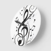 HORLOGE RONDE ****NOTE MUSICALE*** FERMER (Angle)