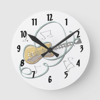 Horloge Ronde notes de guitare abstraite musique.png