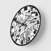 HORLOGE RONDE NOTES MUSIC (Angle)