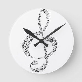 Horloge Ronde Notes musicales