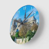 Horloge Ronde Notre Dame de Paris en France (Angle)