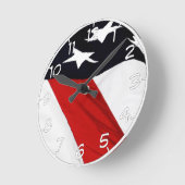Horloge Ronde Notre drapeau (Angle)
