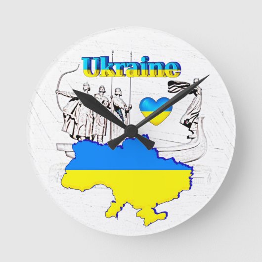 Horloge Ronde NOTRE MAISON - Collection design UKRAINE (Recto)