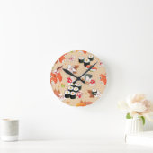 Horloge Ronde Nourriture japonaise : Motif 3 de sushi (Maison)