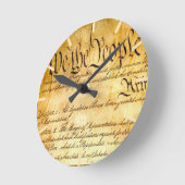 Horloge Ronde Nous le peuple - Constitution (Angle)