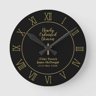 Horloge Ronde Nouveau Décor Ordonné Deacon Cadeau Écriture Cadea