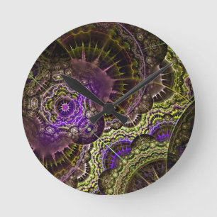 Horloge Ronde Nouvelle impression en acrylique d'art Abstrait