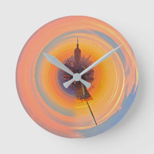 Horloge Ronde nouvelle ville de New York Manhattan Skyline