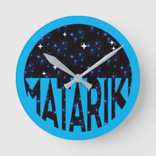 Horloge Ronde Nouvelle-Zélande Sept Soeurs Maori MATARIKI 2b